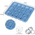 thumbnail image 3 of Paquete de 3 bandejas para cubitos de hielo, moldes de silicona para cubitos de hielo con tapas a prueba de derrames, fácil liberación, flexibles, para bebidas frías, comida para b, 3 of 5
