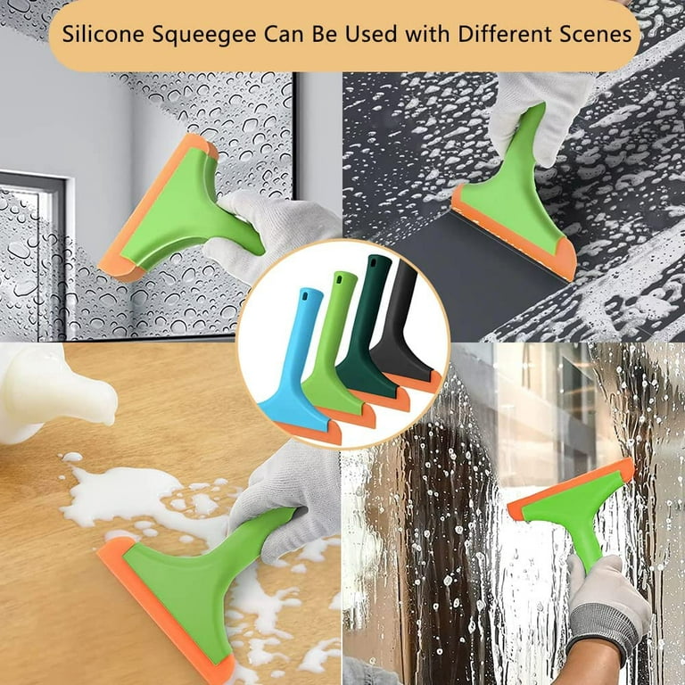 Silicone Squeegee for Shower Glass Door, Car Squeegee for Window