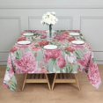 thumbnail image 3 of Pioneer Flower Floral Print Pattern Square Tablecloth,Waterproof Square Table Cover,Wipeable Spillproof Washable Table Cover for Home Kitchen Party Decor 42"X42"(107x107cm), 3 of 6