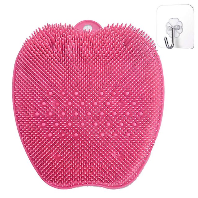 Cepillo grande para pies para ducha, exfoliante para pies para ducha: limpia, exfolia y masajea los pies sin agacharse, mejora la circulación de los pies y alivia los pies cansados.