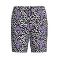 thumbnail image 6 of Daiia Purple Butterflies Mens Woven Stretch Pajama Short,Short Pajama Pants-X-Large, 6 of 7