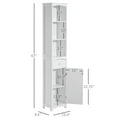 thumbnail image 2 of Resenkos Bathroom Floor Cabinet,Bathroom Storage Cabinet, Free Standing Bathroom Storage Unit, Tall Linen Tower, White, 2 of 4