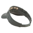 thumbnail image 2 of New York Queens District Logo Embroidered Washed Pigment Dyed Cotton Twill Visor - Olive OSFM, 2 of 5