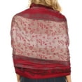 thumbnail image 2 of Sakkas Alessa Women's Silky Soft Reversible PaisleyPrint Pashmina Scarf Shawl Wrap - 23-D5-Grey - One Size Regular, 2 of 11