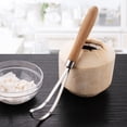 thumbnail image 1 of TIMIFIS Pineapple Peeler Scraper Stainless Steel Meat Removal Tool Wooden Handle Kitchen Gadgets, 1 of 8