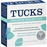 Tucks Hemorrhoidal Medicated Cooling Pads, 40 Count