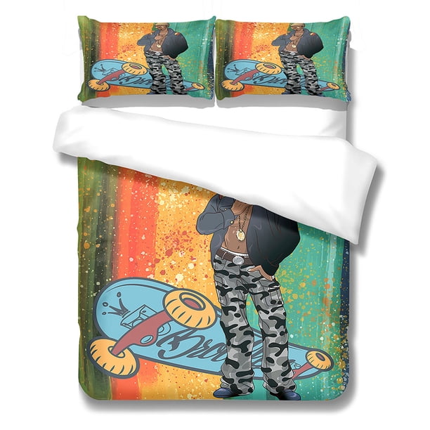 Conjunto de camas Cubierta de mordisma de microfibra con almohada Shams Niños Dibujos animados Tema deportivo Tema de verano Conjuntos de ropa de cama de verano Artículos para el hogar XL 3 piezas Scienceny HA012073-12