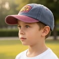 thumbnail image 6 of CYRBOKO Cotton, Running Adjustable Breathable Cotton Baseball Caps for Kids Navy Size 2-6 T, 6 of 6