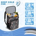 thumbnail image 6 of Travel Cooler Bag - Pioneer Flower Floral Print Pattern Camping Beer Cooler Backpack with Bottle Opener- Waterproof Insulated Picnic Backpacks - Cooler Bag for Beach, 6 of 6