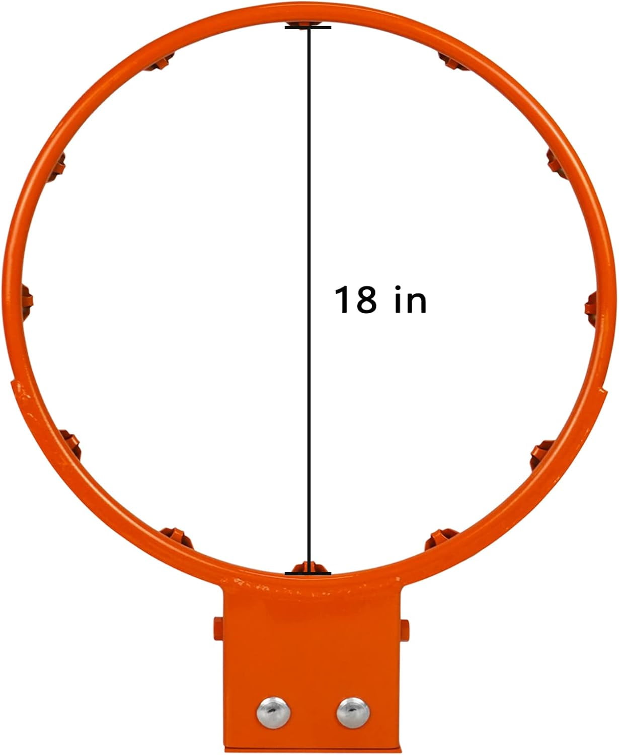 Heavy Duty 3/4-Inch Steel Outdoor Replaceable Detachable Basketball Hoop with All-Weather Net