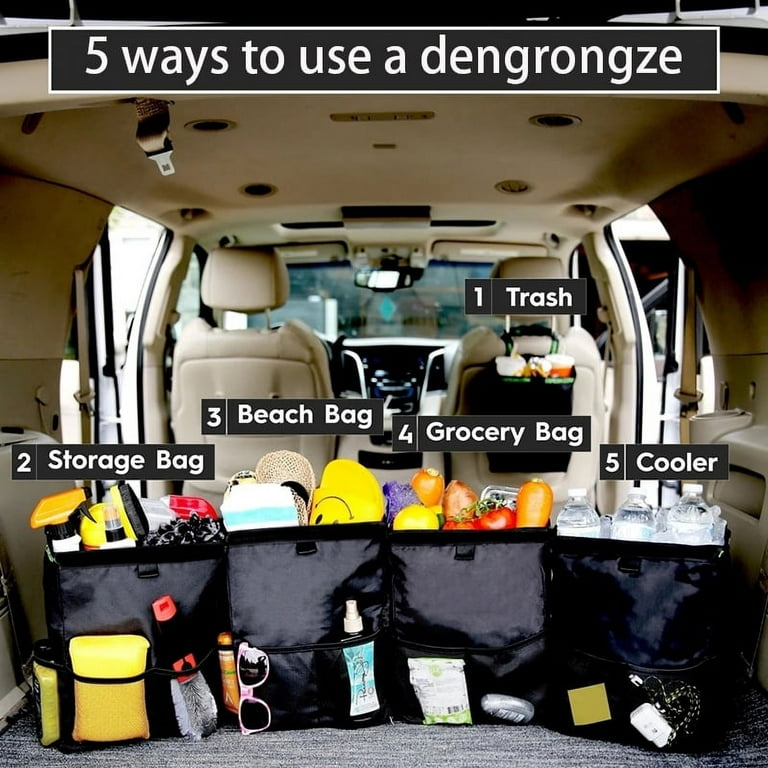 The Original Car Can Multifunctional Car Organizer for Storage & Trash  Waterproof Storage Bag with Wide Opening