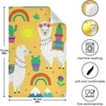 thumbnail image 5 of Funny Llama Cacti Dish Towels Set of 4, Rainbow Sun Cartoon Washable Tea Towels Dishcloths Lint-Free 18x28 Inch Fast Drying for Kitchen Restaurant Bar Clean, 5 of 7