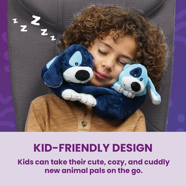 blue dog travel pillow