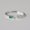 Sterling Silver, variant on Emerald & Opal Cuff Ring, Baguette Gemstone Open Band Ring, Stackable Ring, Minimalist Ring, Two Stone Ring, Delicate Ring