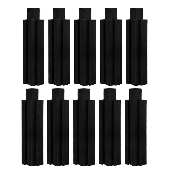TABLZONE Set of 10 Black Plastic Elevated Plant Pot Legs, and Versatile Risers for Indoor and Outdoor Garden Use