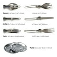 thumbnail image 2 of Eccomum Camping Cooking Set Camping Cookware Set 16pcs Camping Pot pan Set Nesting Camp Cook Set Camping&Hiking Mini cookware Camping Backpacking Pans Set, 2 of 6