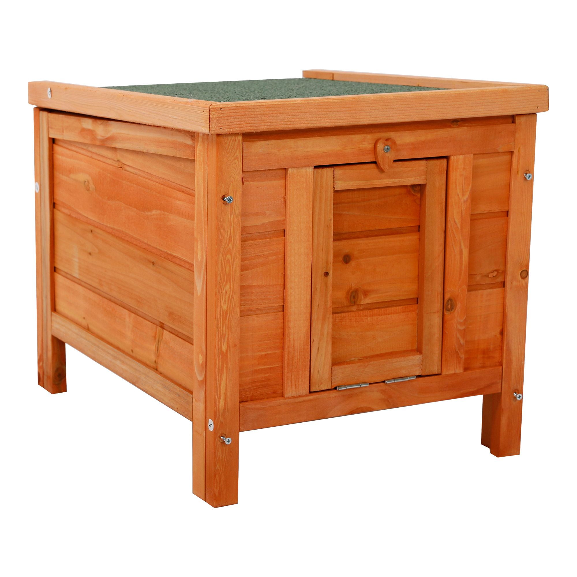 Pefilos 20" Rabbit Hutches for Outdoor, Indoor Wood Cat House Bunny Cage Small Animal Pet Cages, Orange Pefilos 20" Rabbit Hutches for Outdoor, Indoor Wood Cat House Bunny Cage Small Animal Pet Cages, Orange
