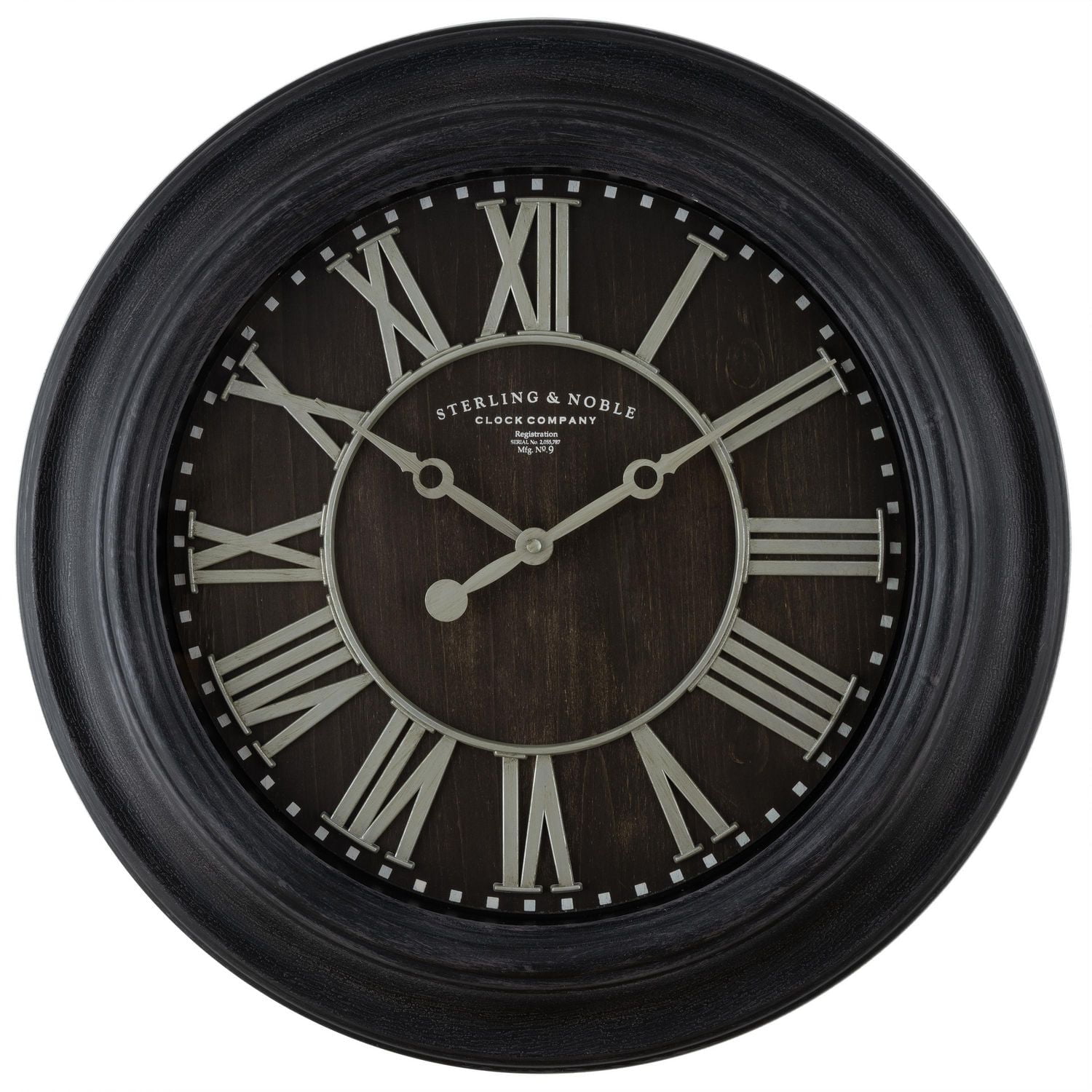 HOMETRENDS 20'' RAISED NUMBERS WALL CLOCK, 20" diameter wall clock