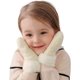 thumbnail image 1 of BEMS-(Blanco apagado Talla: M)Guantes de punto para niños Mitones Moda para mujer Felpa de punto Corte torcido Dedos engrosados Más guantes de lana Mitones Guantes térmicos para bebés Invierno, 1 of 5