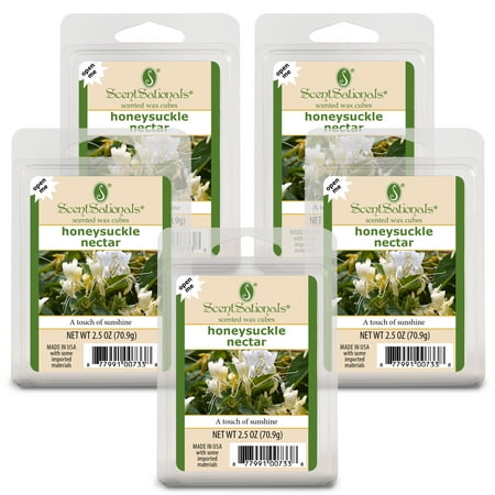 ScentSationals 2.5 oz Honeysuckle Nectar Scented Wax Melts, 5-Pack