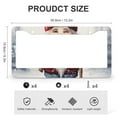 thumbnail image 3 of Christmas Gnome License Plate Cover 2 PCS Valentines Day Decorations License Plate Frame License Plate Shield Frame for US Standard Vehicles for Women Men 2 Hole Metal License Plate Frames, 3 of 6
