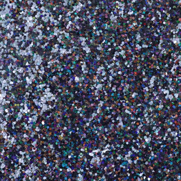 Black Chunky Polyester Glitter by Recollections – 15 oz Container - Decorative Plastic Glitter for Crafts & Seasonal Projects - 16 Pack