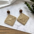 thumbnail image 3 of K-KED Vintage Forest Weaving Handmade Holiday Style Earrings for Women in Summer-40, 3 of 9