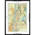 thumbnail image 5 of Art.com Map of Manhattan and Bronx, New York Art Print, Black Frame Wall Art, 21" x 29", 5 of 5