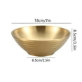 thumbnail image 2 of Stainless Steel Ramen Bowl - Double Insulated Japanese Cold Rice Bowl, Large 18cm - Durable, Easy to Clean, Multi-functional Kitchen Tool - Gold Finish Ideal for Home & Commercial Use, 2 of 6