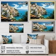 thumbnail image 4 of Designart "Coastal Dream Capri, Italy Landscape III" Oversized Landscapes Framed Wall Art - Global Blue Landscape Italy Bedroom Framed Canvas Wall Art, 4 of 6