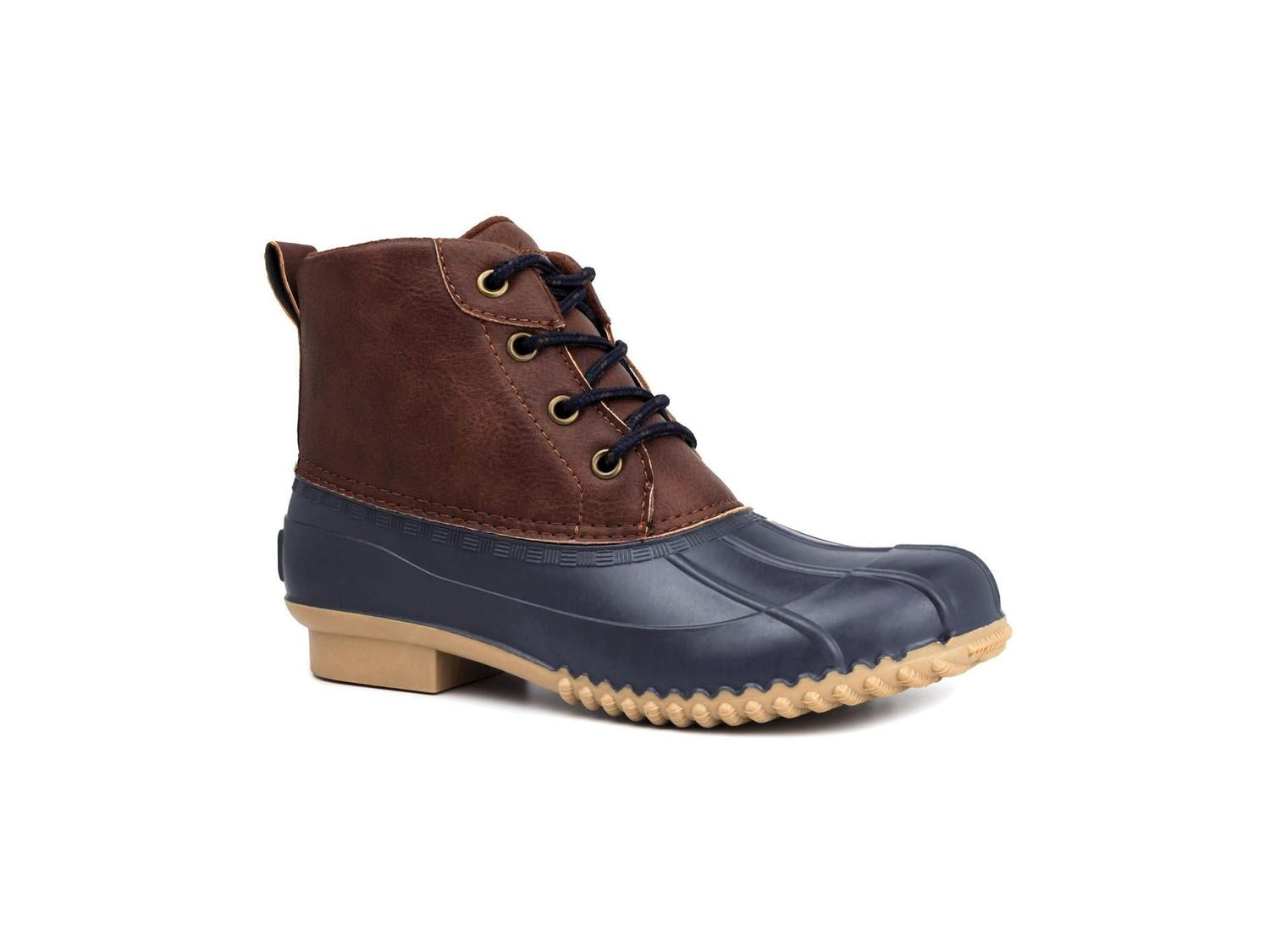 London Fog Womens Winley Duck Boots, DARK BLUE, Size 10.0