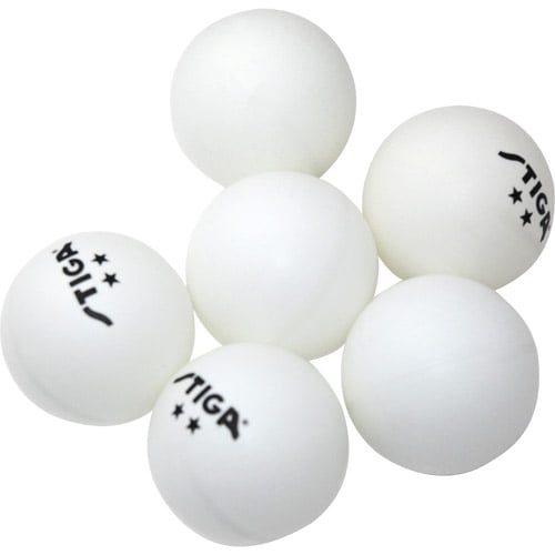 Ping Pong Game White 6pc Summit 2 Star Red Dot Table Tennis Plastic Ball 40 