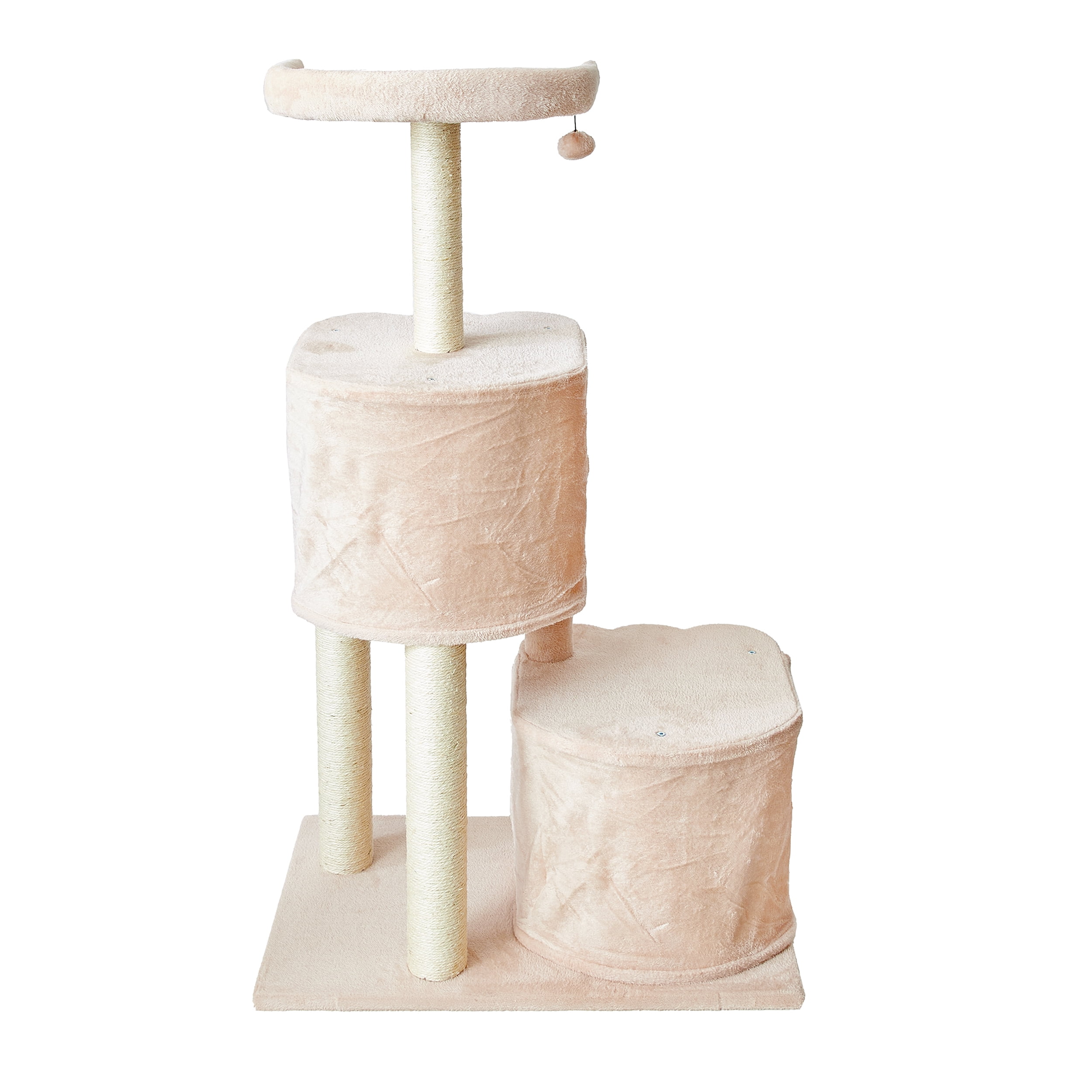 Two by Two Ash 50.6-inch Cat Tree, Tower, Condo, Scratching Post & Playground