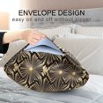 thumbnail image 4 of Yayeee Pillowcase Standard Size Set of 2 Satin Wrinkle Resistant Pillow Case, Black Floral Pattern, 4 of 8