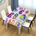 thumbnail image 7 of Coolnut Mardi Gras Tablecloth, Waterproof Washable Polyester Square Table Cover, Durable Tablecloth for Kitchen Dining Table Party Decor, 54"x54", 7 of 7