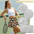 thumbnail image 6 of Jeiento Tropical Floral Tennis Skort for Women High Waisted Golf Pickleball Skirt with Shorts Pocket Activewear Size M, 6 of 7