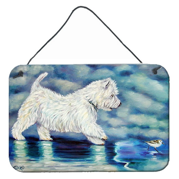 Carolines Treasures 7334DS812 Misty Westie Wall or Door Hanging Prints 8x12 multicolor