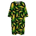 thumbnail image 4 of Veggiephile Corn Sleepshirts For Sleeping Travels Loose Sleepdress Pajama Dress Soft Nightdress Sleepwear, 4 of 7