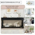 thumbnail image 4 of Fulvari Farmhouse 63" Long Console Table With Drawers & Bottom Open Shelf Storage, 4 of 8