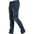 thumbnail image 2 of JuicyTrendz Men’s Motorbike Jeans – Motorcycle Riding Pants with Armor and Protective Lining for Safety Blue W32 x L30, 2 of 4