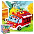 thumbnail image 1 of Fiudx Ofertas flash del día solo en línea Niños bebé rompecabezas de madera rompecabezas cognitivo aprendizaje juguete educativo, 1 of 1