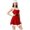 t-70Red73, variant on JIAYUE Womens Christmas Elf Dress Square Neck Sleeveless Fuzzy Trim Belted Mini Swing Dresses With Hat For Cosplay Costume