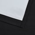 thumbnail image 4 of SUN+BLK Black 100% Blackout Linen Curtain Set, 2 Panel Set, 4 of 10