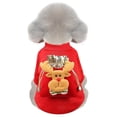 thumbnail image 1 of RV Ropa para mascotas Ropa navideña para perros Gato Otoño e invierno Cálido suéter de lana Elk (L) brillar  Electrónica, 1 of 5