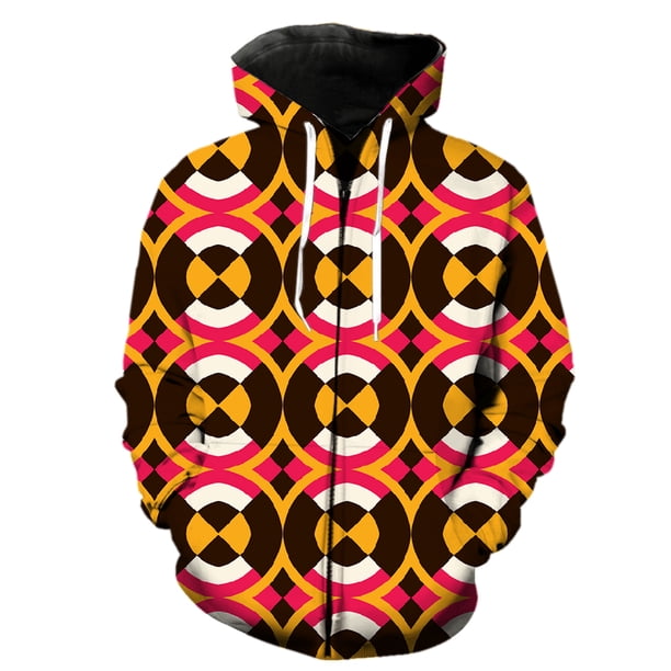 Sudadera con capucha y cremallera para hombre, estilo étnico exótico retro, con estampado 3D, estilo urbano de gran tamaño, estilo hip hop de primavera para adolescentes, chaquetas divertidas con capu