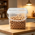 thumbnail image 5 of Lenkho Clear Food Grade Squares Plastic Storage Buckets With Sealed Lids And Handles For Produce Snacks And Dry Goods Organization In Kitchen And Pantry, 5 of 6