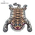 thumbnail image 2 of Hand-Tufted Tibetan Tiger Wool Rug, 3x5 ft Tiger Design Carpet Rug, Cotton Backing Animal Rug, Aesthetic Ellington Area Rug for Living Room & Bedroom, 2 of 5