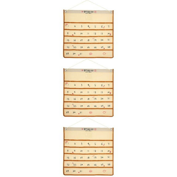 FRCOLOR 3pcs Wall Hanging Pocket Storage Pocket Household Small Items Organizer Entryway Hanging Bag