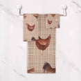 thumbnail image 4 of Coolnut Chickens & Roosters Bath Towels Soft Absorbent Bath Towels Bath Towel Set of 3 for Home Hotel Bathroom Decor, 4 of 6