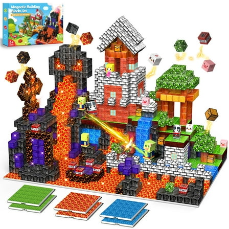 Magnetic Blocks for Kids, 150PCS Magnetic Building Blocks Magnet Cube Toys,STEM Montessori Sensory Toys for 3 4 5 6 7 Year Old Boys Girls
